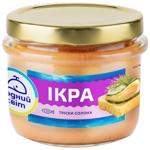 Икра трески Водний світ соленая 170г