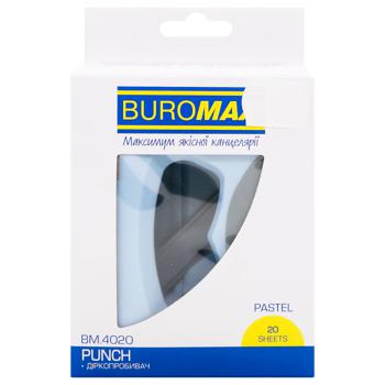 Діркопробивач Buromax Pastel блакитний пластиковий - купити, ціни на ULTRAMARKET - фото 2