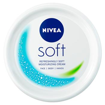 Крем для лица и тела Nivea Soft 200мл - купить, цены на Cупермаркет "Харьков" - фото 1