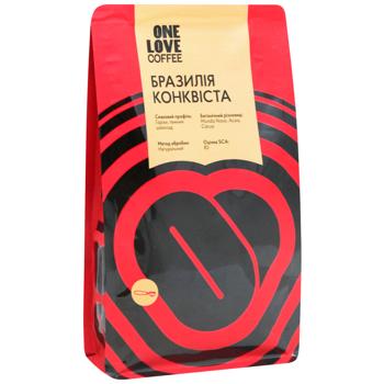 Кава в зернах One Love Бразилія Конквіста 250г - купити, ціни на WINETIME - фото 3