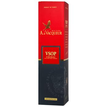 Cognac 40% vsop 700ml glass bottle - buy, prices for COSMOS - photo 2