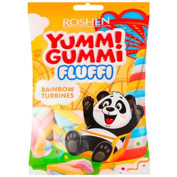 Маршмелоу Roshen Yummi Gummi Fluffi Rainbow Turbines 65г - купити, ціни на Ідеал - фото 1