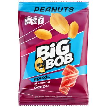 Big Bob Bacon Flavored Roasted Peanuts 120g - buy, prices for Vostorg - photo 1