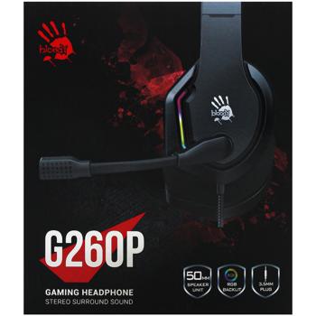 Навушники A4Tech BLOODY G260P Black - купити, ціни на Auchan - фото 2