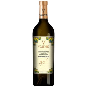 Wine Vellevine Tsinandali 11-13% 750ml glass bottle - buy, prices for Torba - photo 1