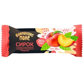 Voloshkove Pole Peach Glazed Curd Snack 26% 36g