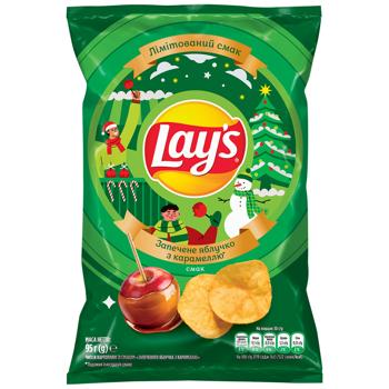 Чипси Lays запечене яблуко з карамеллю 95г - купити, ціни на Grono - фото 1