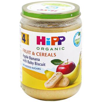 Hipp Apples with Bananas and Cookies Puree 190g - buy, prices for COSMOS - photo 1