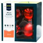 Metro Professional Red Christmas Tree Ball 20cm 4pcs