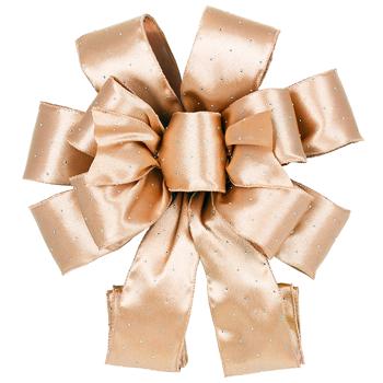 BonaDi Decorative Satin Bow 28x79cm Caramel - buy, prices for WINETIME - photo 1