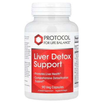 Підтримка детоксикації печінки, Liver Detox Support, Protocol for Life Balance, 90 вег капсул