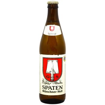 Пиво Spaten Munchen Hell светлое 5,2% 0,5л - купить, цены на ULTRAMARKET - фото 1