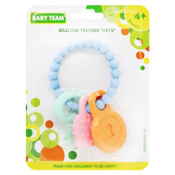 Baby Team Keys Silicone Teether From 4 Months