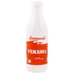 Ряженка Яготинская 3,2% 750г