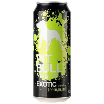 Напій енергетичний Pit Bull Exotic сильногазований 0,5л - купити, ціни на Епіцентр FOOD - фото 1