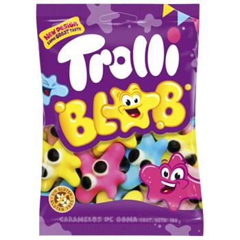Конфеты Trolli Клякса фруктовые жевательные 100г