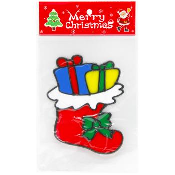 Наклейки новогодние силиконовые 15*20см - купить, цены на - фото 2