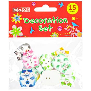 Набір для декорування Maxi Котики 2,2х2,5см 15шт