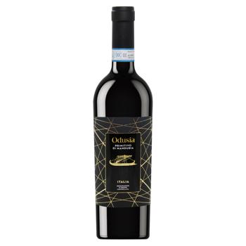 Вино Odusia Primitivo Manduria DOC червоне сухе 14,5% 0,75л