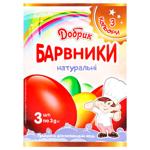 Набір барвників Добрик Натуральні для великодніх яєць 9г