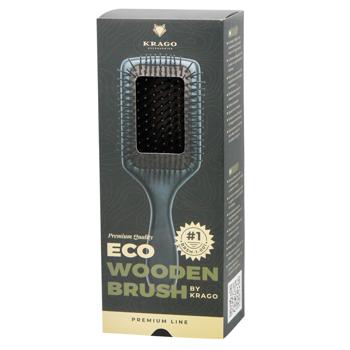 Krago Wooden Massage Hair Brush Black - buy, prices for NOVUS - photo 1