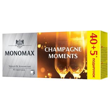 Monomax Champagne Moments Black and Green Tea 1.5g*45pcs - buy, prices for Torba - photo 1