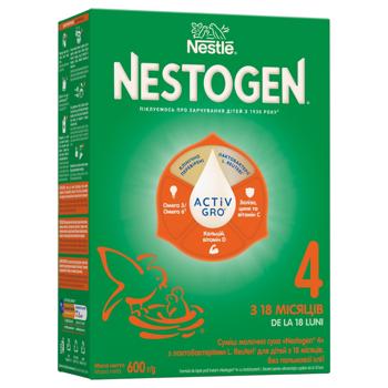 NESTLÉ® NESTOGEN® 4 Dry Milk Mixture with Lactobacilli L. Reuteri for Children from 18 Months 600g - buy, prices for Ideal - photo 1