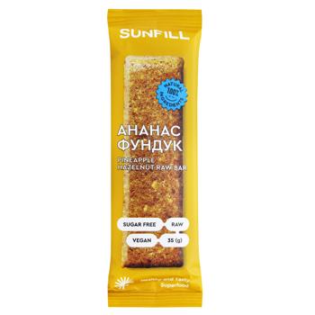 Sunfill Pineapple-Hazelnut Bar 35g - buy, prices for - photo 1