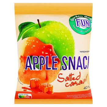 Чіпси Garden Gadz яблучні солона карамель 40г - купити, ціни на Grono - фото 1