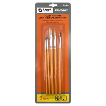 Пензлик Фаворит 5шт - купити, ціни на Ідеал - фото 1