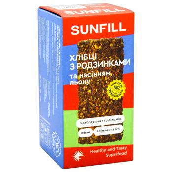 Хлібці Sunfill Дитячі з родзинками та насінням льону 100г - купити, ціни на КОСМОС - фото 2