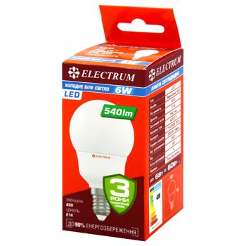 Electrum LED Lamp А50 6W E14 4000