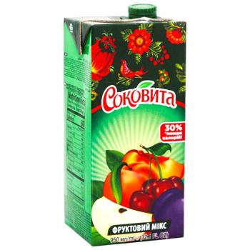 Напиток сокосодержащий Соковита мультивитаминный с мякотью 0,95л - купить, цены на Чудо Маркет - фото 2