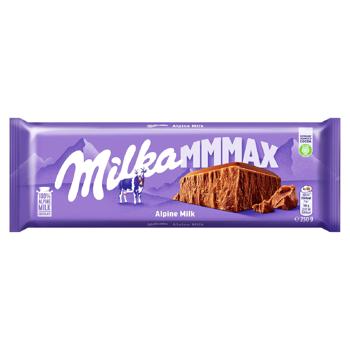 Шоколад молочний - Milka 250g Alpin Milk Box - купити, ціни на Grono - фото 1