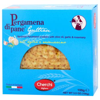 Cherchi Crispbreads with Garlic and Rosemary 100g