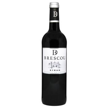 Brescou Syrah Red Dry Wine 13% 0.75l - buy, prices for COSMOS - photo 1