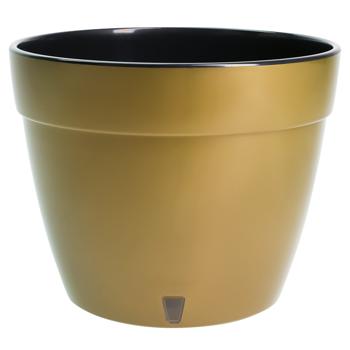 Santino Asti Gold-Black Flowerpot 12l