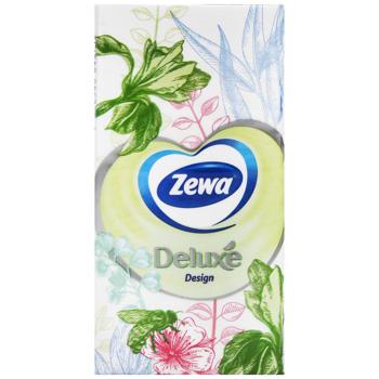 Хусточки носові Zewa Deluxe паперові 3-х шарові 10шт - купити, ціни на КОСМОС - фото 7