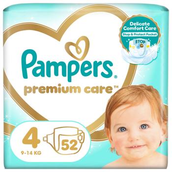 Підгузки Pampers Premium Care Maxi 4 9-14кг 52шт - купити, ціни на Ідеал - фото 2