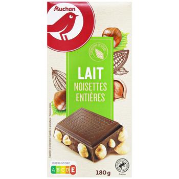 Auchan Milk Chocolate with Whole Hazelnuts 182g - buy, prices for Auchan - photo 2