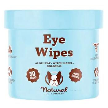 Серветки для собак Natural Dog Company Eye Wipes 50 шт - купити, ціни на MasterZoo - фото 1
