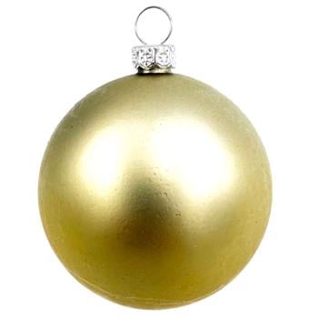 Champagne Plastic Christmas Tree Ball 15cm