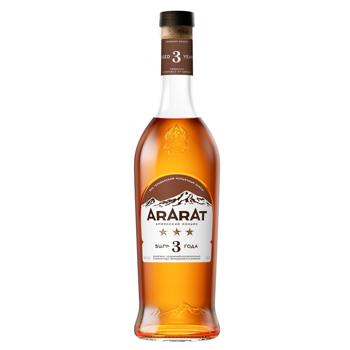 Бренді Арарат 3 роки 40% 0,5л - купити, ціни на Торба - фото 1
