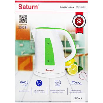 Saturn Gray Electric Kettle ST-EK8436U - buy, prices for - photo 2