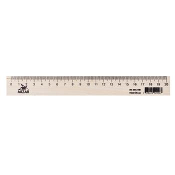 Mizar Wooden Ruler 20cm - buy, prices for NOVUS - photo 1