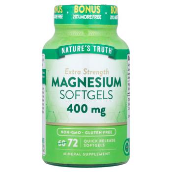 Nature's Truth Quick Release Magnesium Oxide 400mg 72 softgels