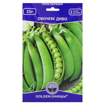 Семена Golden Garden Горох овощной Овощное чудо 15г - купить, цены на МегаМаркет - фото 1