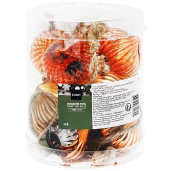 Набір ялинкових куль Actuel Цибуля 3,5см 12шт - купити, ціни на Auchan - фото 1