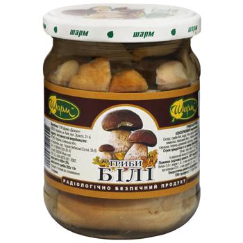 Грибы белые Шарм маринованные 480г - купить, цены на КОСМОС - фото 1