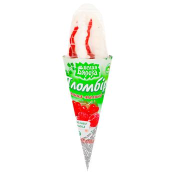 Bila Bereza Plombir Brambleberry-Raspberry Ice Cream in Waffle Cone 155g - buy, prices for Tavria V - photo 1